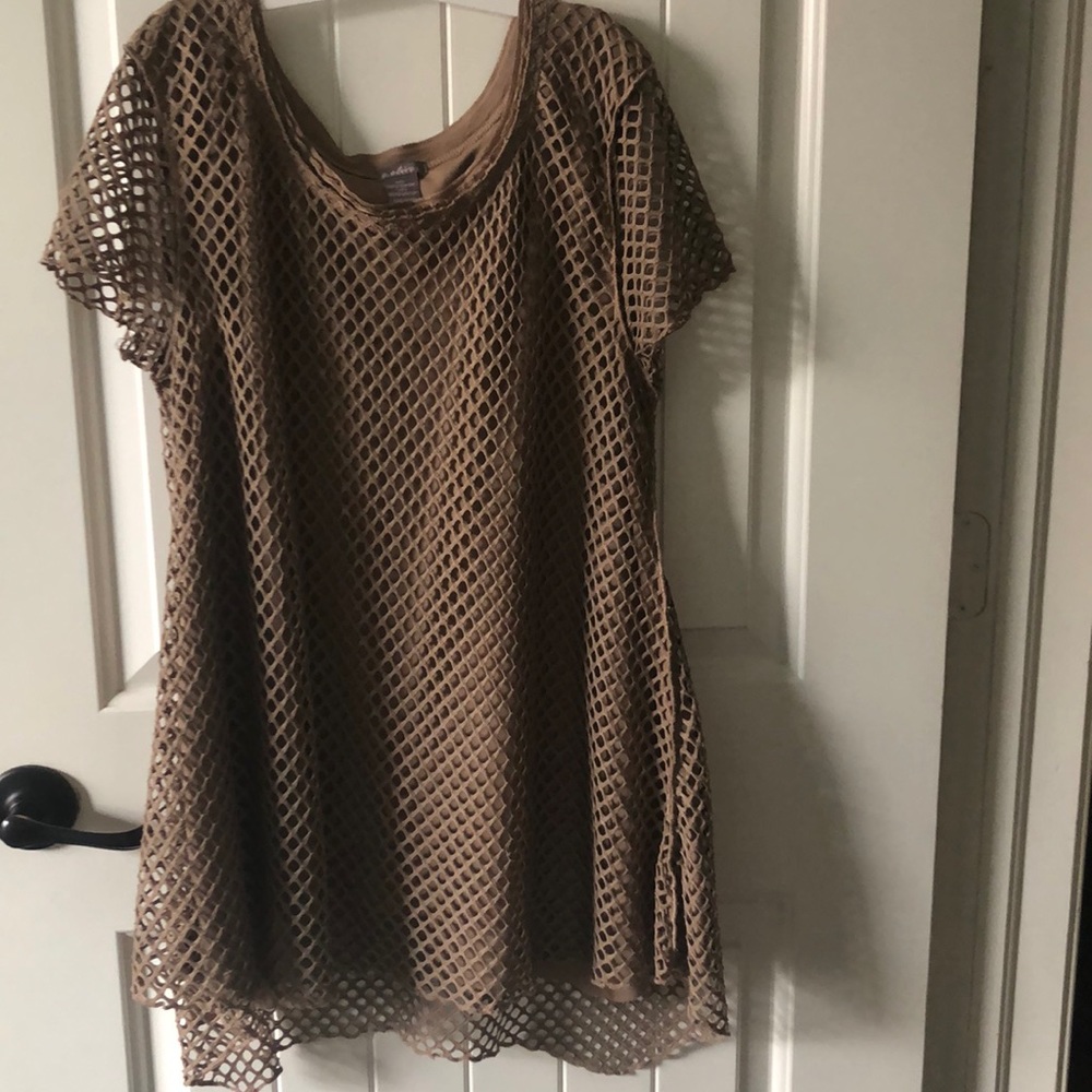 Dress to Impress Tan Blouse